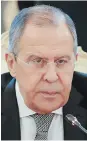  ??  ?? Sergey Lavrov