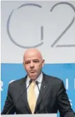  ??  ?? ► Gianni Infantino, ayer en Buenos Aires.