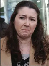  ?? Photo by Laura Hutton/Collins ?? Anthony O’Mahony’s niece Ann O’Carroll speaking to media on the steps of the Central Criminal Court at the original sentencing almost a year to the day prior to Monday’s appeal.