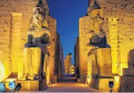  ??  ?? Magical . . . The Luxor temple.
