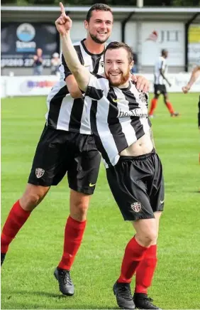  ?? Picture: Judie Tingle ?? DAN’S THE MAN: Congleton striker Dan Cope was on target in last weekend’s dramatic victory over Squires Gate.