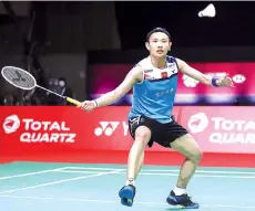  ?? - AFP photo ?? Tai Tzu-ying hitting a shot against Ratchanok Intanon during their women's singles match.