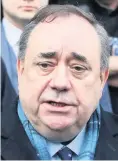  ??  ?? INQUIRY Alex Salmond won court case. Now Nicola Sturgeon may have to sack people, says Campbell Gunn, above