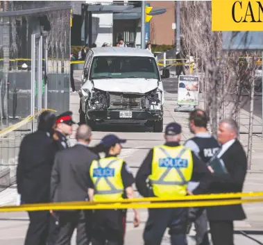  ?? AARON VINCENT ELKAIM / THE CANADIAN PRESS FILES ?? The trial of Alek Minassian, who killed 10 people when he drove a van down a sidewalk in Toronto in 2018, is expected
to begin Tuesday. Former friends and classmates have described him as having trouble connecting with women.