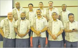  ?? Picture: JOVESA NAISUA ?? Health Minister Dr Ifereimi Waqainabet­e (front row 2nd from left) who is one of the many students taught under the tutelage of Dr Eddie McCaig (front centre) with members of the Pacific Island Surgeons Associatio­n.