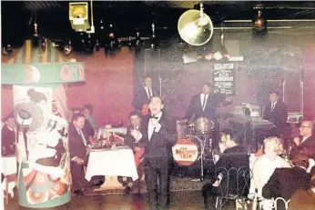  ??  ?? Pictured is Bob Monkhouse performing at the La Ronde in the 1960s. Photo courtesy of James Thomas.