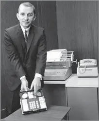  ?? Ferd Kaufman Associated Press ?? TECH PIONEER Perot, shown in 1968, founded Electronic Data Systems, his first computer services firm, in 1962 with $1,000 in savings.