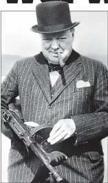  ??  ?? In his battle bowler: Churchill in 1940