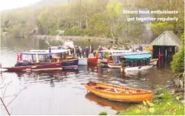  ??  ?? Steam boat enthusiast­s get together regularly