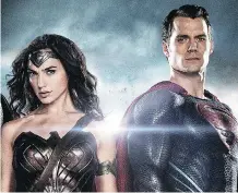 ?? WENN ?? Gal Gadot reportedly received $300,000 for her starring role as Wonder Woman while Henry Cavill received a reported $14 million for his role as Superman in 2013’s Man of Steel.