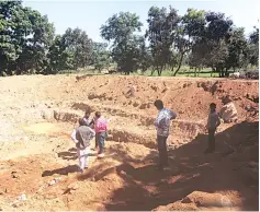  ??  ?? A water harvesting structure, created in collaborat­ion with the Panchmukhi Samvaay at a village in Tikamgarh, Madhya Pradesh