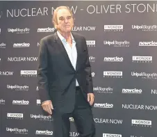  ?? — AFP file photo ?? Oliver Stone attends the red carpet event for his movie ‘Nuclear Now’ in Rome.