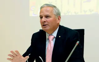  ?? (Nardelli) ?? Presidente Carlo Vadagnini è presidente del Fondo comune delle Casse rurali trentine. Ieri al Muse ha presentato un’iniziativa di educazione finanziari­a