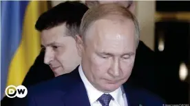  ??  ?? Владимир Путин и Владимир Зеленский