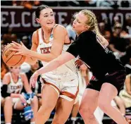  ?? Aaron E. Martinez/Associated Press ?? Hailey Van Lith, right, and Louisville handed UT a loss that prompted an apology from coach Vic Schaefer.