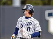  ?? JASON ALLEN/AP ?? Georgia Tech freshman Drew Burress leads the ACC — and ranks seventh nationally — with 15 home runs. He also has 40 RBIs and an .842 slugging percentage. The Yellow Jackets host Georgia Southern today.