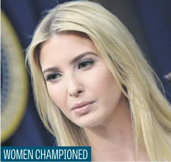  ?? Picture: Bloomberg ?? The World Bank said it will start a fund to finance women entreprene­urs, an idea developed with Ivanka Trump, Bloomberg reports.