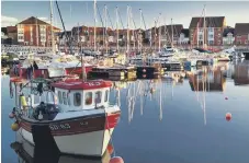  ??  ?? Anthony Roffe: A peaceful scene at Sunderland Marina.