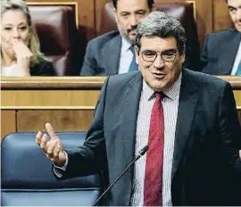  ?? Ieiesuille­n / EFE ?? José Luis Escrivá, ministre d’Inclusió i Seguretat Social
