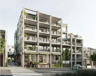  ??  ?? In 2019, Redfern Co-operative Housing, designed by Andy Fergus, was a winner in the City of Sydney’s Alternativ­e Housing Ideas Challenge. Render: Tom Reynolds