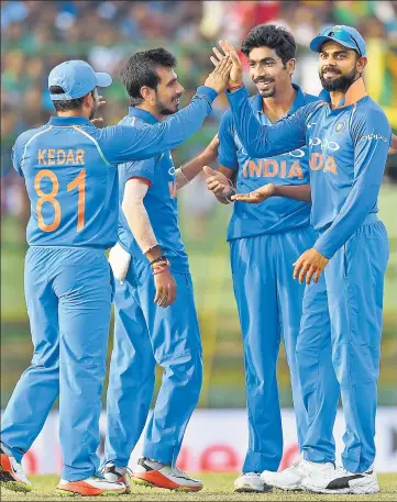  ?? AFP ?? Sri Lanka have been comprehens­ively beaten in all department­s by a dominating India in the tour so far.