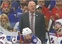  ?? USA TODAY SPORTS FILES ?? Rangers head coach Gerard Gallant says the Tampa Bay Lightning have been taking liberties around the New York net.