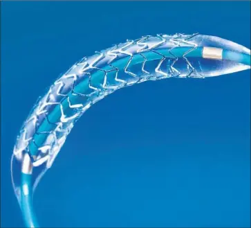  ?? Boston Scientific ?? MAKERS OF medical devices warn the excise tax’s cost to the industry will result in less funds for research, product developmen­t and the jobs associated with those endeavors. Above, a Boston Scientific cororary stent.
