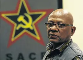  ?? Picture: Vathiswa Ruselo ?? Sechaba Setsubi was sent to Moscow, proof of his standing in the SACP.