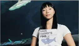  ?? GERRY KAHRMANN/ PNG FILES ?? Claudia Li, the founder of Shark Truth, is campaignin­g against shark fin soup, and wants to promote a safe and healthy planet.
