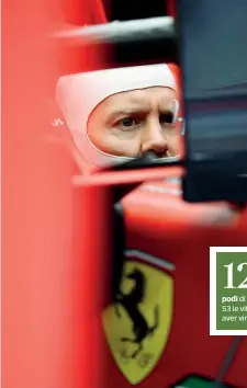  ?? (Afp) ?? Esperienza Sebastian Vettel, 32 anni, ha esordito in F1 nel 2007