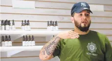  ?? AMY SHORTELL/THE MORNING CALL ?? Jonathan Valera and his brother opened Your CBD Store in Emmaus in April and are opening another store in Whitehall on Monday.