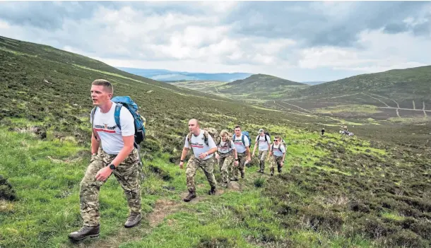  ??  ?? VALUABLE EFFORT: The Cateran Yomp, which had been due to take place on June 5-6, will now be held on September 11-12.