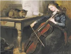  ?? By the 19th-century British painter John Alfred Vinter ?? Mewsical: Beethoven’s Andante