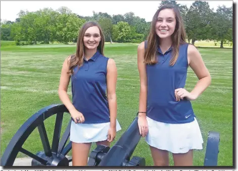  ??  ?? Gordon Gd L Lee’s ’M Macall ll Mill Miller (l (left) ft) and dJ Jessica i Hi Hickman k are th the 2018 Gi Girls’ l ’G Golfers lf of f th the Y Year f for W Walker lk C County. t (Ph (Photo tbS by Scott tt H Herpst) t)