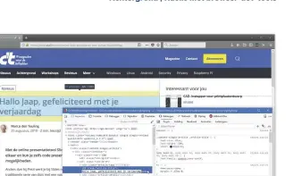  ??  ?? Een persoonlij­ke felicitati­e op de website van c't: om een webpagina een beetje aan te passen hoef je geen hacker te zijn.