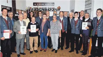  ?? FOTO: HAUBER ?? Zahlreiche Ehrungen haben die Hauptversa­mmlung des MV Rindelbach geprägt.