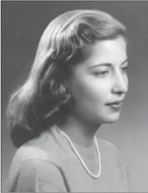  ?? COLLECTION OF THE SUPREME COURT OF THE UNITED STATES ?? Ruth Bader’s engagement photograph, while a senior at Cornell University in December 1953.