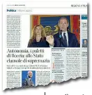  ??  ?? Confindust­ria In alto l’articolo del Corriere del Veneto su Boccia, a sinistra Luciano Vescovi presidente di Confindust­ria Vicenza
