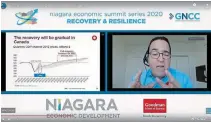  ?? GREATER NIAGARA CHAMBER OF COMMERCE ?? Business Developmen­t Bank of Canada chief economist Pierre Cleroux said many Canadian industries, such as manufactur­ing, are recovering from the crisis faster than in other countries.