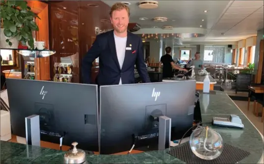  ?? FOTO: OLAV HOEL ?? Michael Holm begynte som hotellsjef ved Rederiet Hotell og Farsund Resort sommeren 2022.