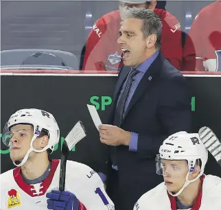  ?? PIERRE OBENDRAUF ?? “My job ... is to keep pushing them and keep working with them so that they can be the best ... they can be,” Laval Rocket head coach Joël Bouchard says about his players.