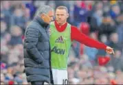  ?? REUTERS ?? Wayne Rooney (right) played under Jose Mourinho in the manager’s first season in charge at Manchester United.