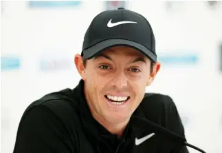  ??  ?? Northern Ireland’s Rory McIlroy during his press conference on Wednesday. (Reuters)