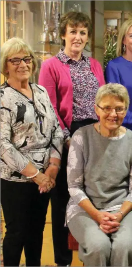  ??  ?? Prize-winners of last week’s Dundalk ladies V Par, which was sponsored by Tres Sinton, Lady Captain Maeve Ahern and Louise Lynn.