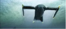  ??  ?? Algae Harvester, “an algae-eating drone that cleans the water and powers itself with biofuel produced by the collected algae,” was designed by Fredrik Ausinsch at Sweden’s Umea Institute of Design and will be shown at the Global Grad Show in Dubai.