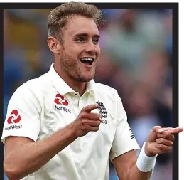  ?? GETTY IMAGES ?? Point made: Broad enjoys dismissing Hasan Ali