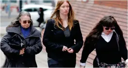  ??  ?? Accused: Denise Cranston, Abigail Burling and Dawn Cranston