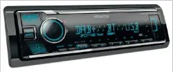  ??  ?? Man sieht diesem Autoradio von Kenwood die Alexa-funktion nicht gleich an: Es beantworte­t per Sprache gestellte Fragen und gibt zudem allerlei Auskünfte.