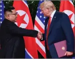  ??  ?? „ Kim Jong-un met Donald Trump in June.