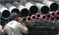  ?? AFP ?? India is currently the world’s third-largest steel producer after China and Japan. —